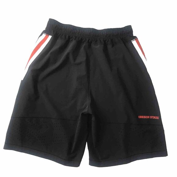 Nike OSU Oregon State Beavers Dri Fit Black Orange Football Shorts Mens L Large - Picture 3 of 12